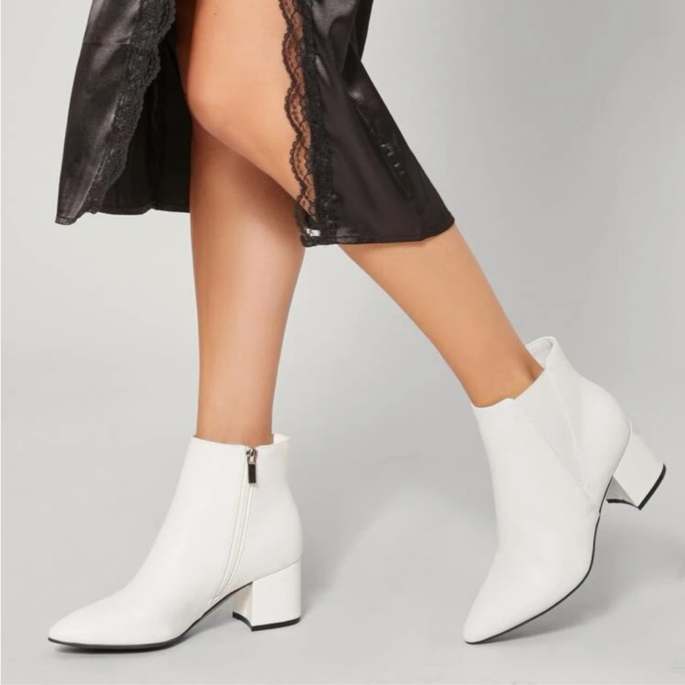 White booties
